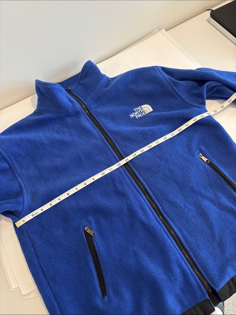 The North Face men’s Summit Series Blue Full-Zip Fleece Jacket size XL - Picture 10 of 12